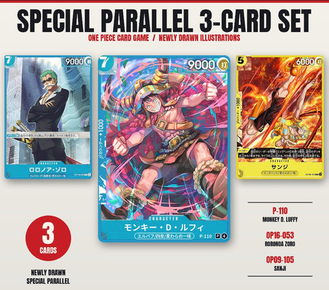 (JP) V Jump One Piece Card Game – Special Parallel 3-Card Promo Pack (Oktober 2026)