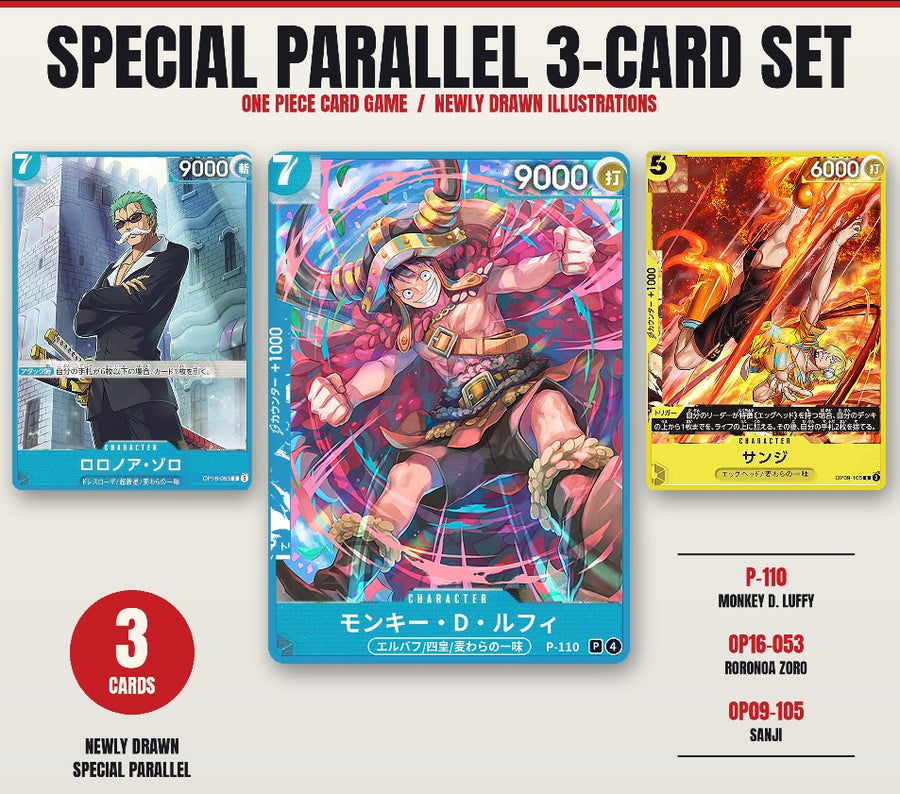 (JP) V Jump One Piece Card Game – Special Parallel 3-Card Promo Pack (Oktober 2026)
