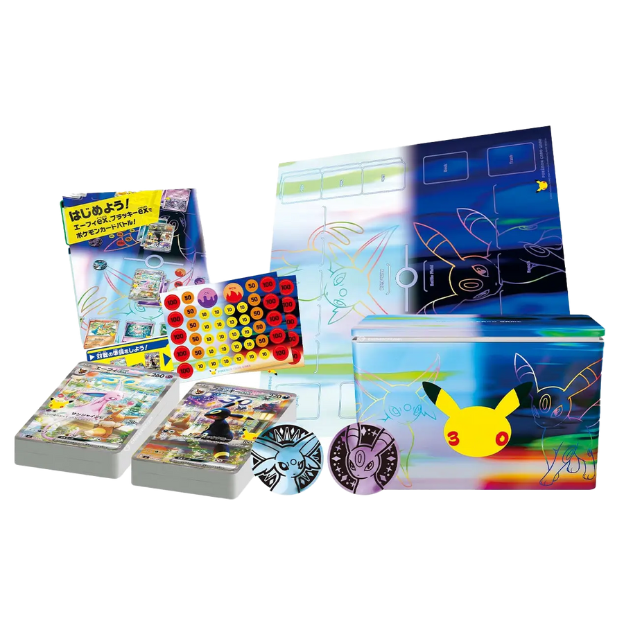 (JP) Pokémon 30th Celebration Premium Deck Set Espeon & Umbreon