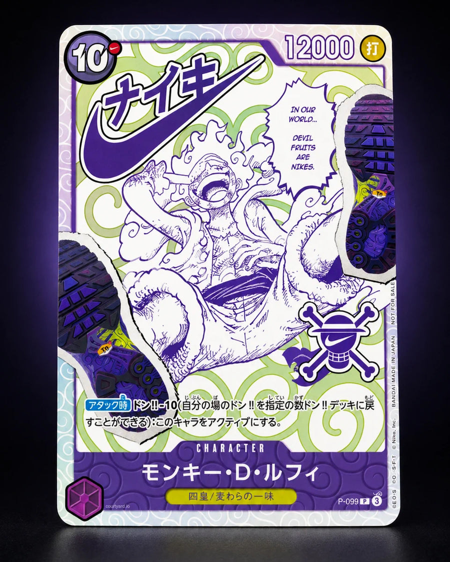 (JP) Monkey D. Luffy P-099 – Nike x One Piece Collaboration Promo Card (Limited Edition)
